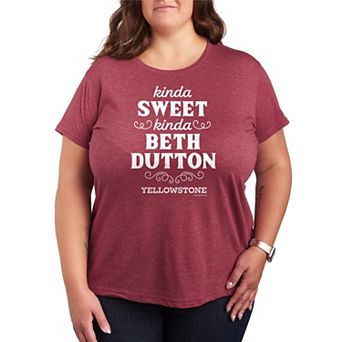 Plus Size Yellowstone Kinda Sweet Kinda Beth Dutton Graphic Tee
