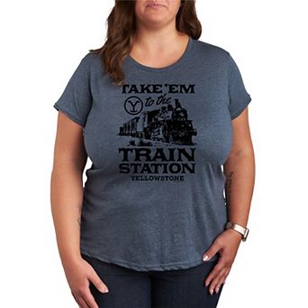 Plus Size Yellowstone Take 'Em To Train Station Graphic Tee