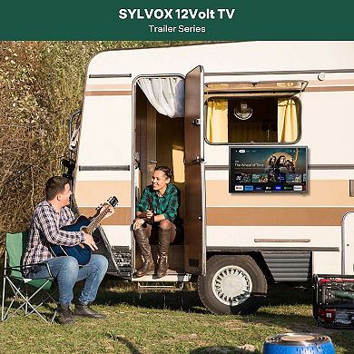 19 Inch Trailer Smart RV TV Google TV system 1366*768 Resolution Built-In DVD Combo