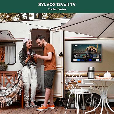 19 Inch Trailer Smart RV TV Google TV system 1366*768 Resolution Built-In DVD Combo