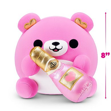 Snackles Valentines Edition 8-inch Plush Bear with Champagne