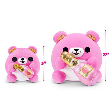 Snackles Valentines Edition 8-inch Plush Bear with Champagne