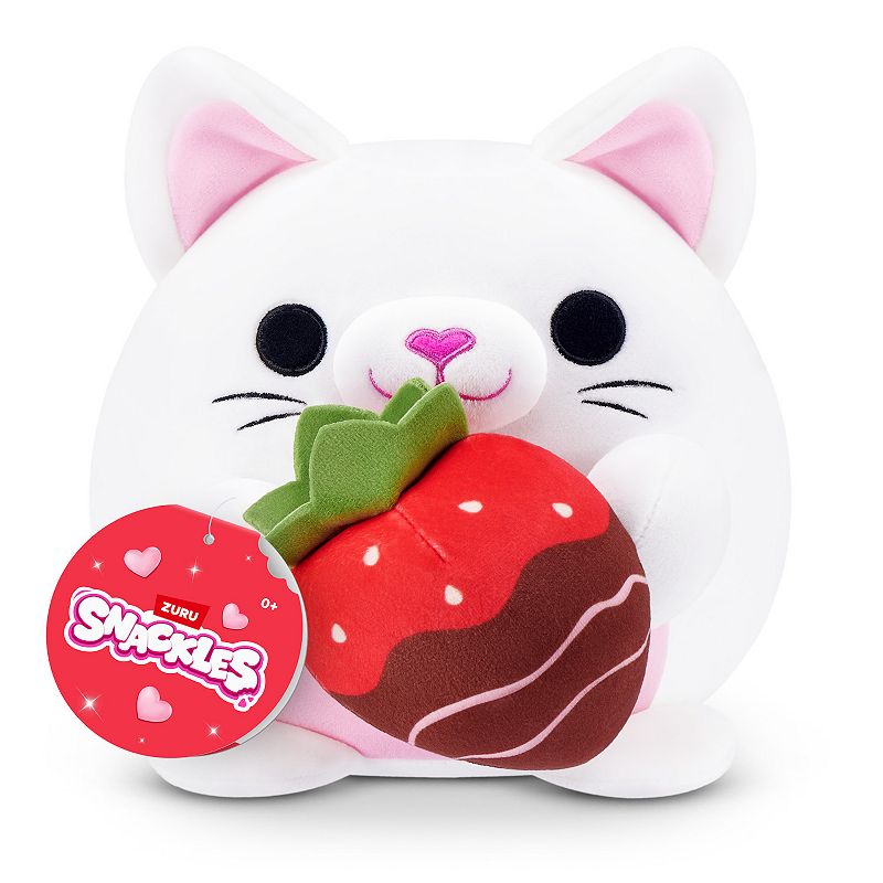 MOEFLAVOR 萌FLAVOR Ribbon Kitten XS-S 新品 Snackles Valentines Edition 8-inch Plush Kitten with Strawberry
