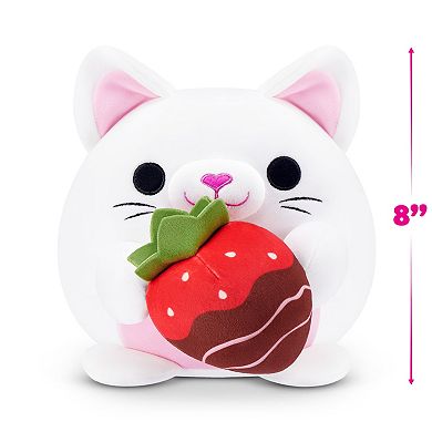 Snackles Valentines Edition 8-inch Plush Kitten with Strawberry Chocolate