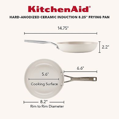 KitchenAid® Hard-Anodized Ceramic Induction Skillet Set of 2