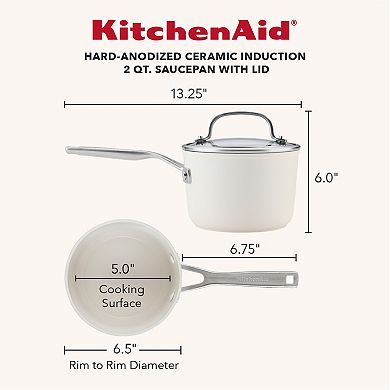 KitchenAid® Hard-Anodized Ceramic Induction 2-qt. Saucepan with Lid