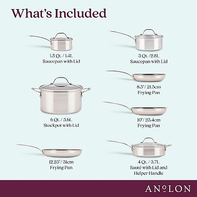 Anolon EverLast Ceramic Nonstick 11-pc. Cookware Set