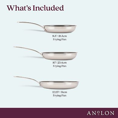Anolon EverLast Ceramic Nonstick 3-pc. Frying Pan Set