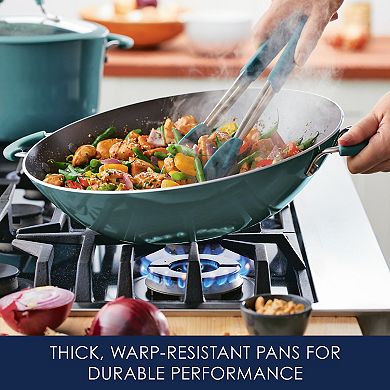 Rachael Ray® Cook & Create 14-in. Aluminum Nonstick Wok