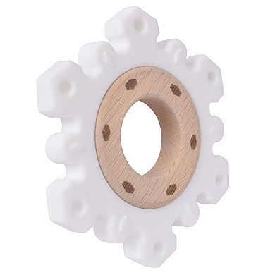 Sunny Days Entertainment Holiday Silicone & Wood Baby Teether