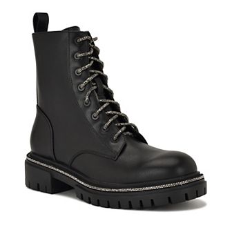 Nine West Jarret Women's Lace-Up Ankle Lug-Sole Boots
