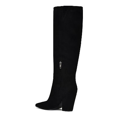 Nine West Adera Women's Wide Calf Pointed Toe Knee-High Dress Boots
