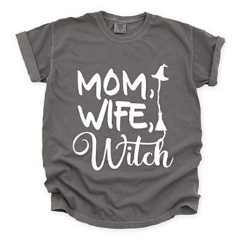 Simply Sage Market Mom Wife Witch Cursive Garment Dyed Tee