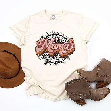 Simply Sage Market Mama Leopard Circle Garment Dyed Tee