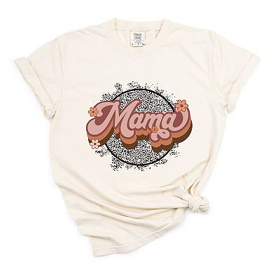 Simply Sage Market Mama Leopard Circle Garment Dyed Tee