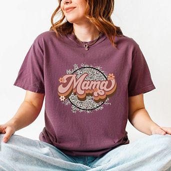 Simply Sage Market Mama Leopard Circle Garment Dyed Tee