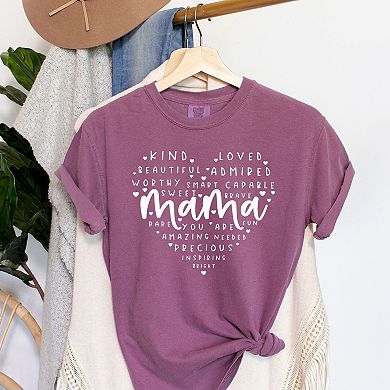 Simply Sage Market Mama Affirmations Heart Garment Dyed Tee