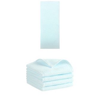 5 pc Cotton Hand Towel Set, Solid Waffle Hand Towels, Soft Towels for Bathroom and Hotel, 13"x30"