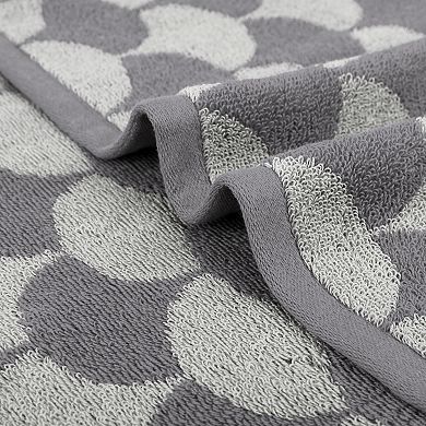 5Pcs Cotton Hand Towels, Geometric Absorbent Soft Decorative Hand Towel for Bathroom 13"x29"