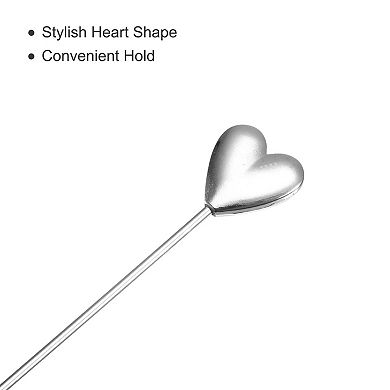 Stainless Steel Cocktail Picks, 5 Pcs 4.41" Metal Cocktail Toothpicks Martini Picks Reusable
