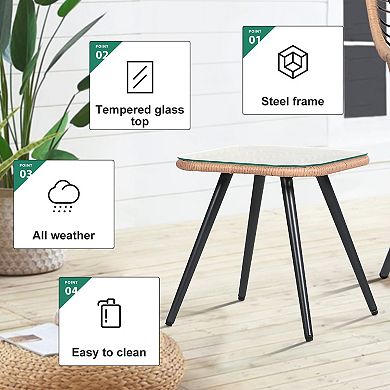 3 Piece Patio Bistro Set