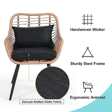 3 Piece Patio Bistro Set