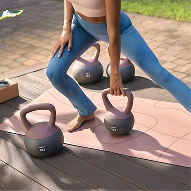 WeGym Soft Kettlebells, Impact-Resistant Base and Anti-Slip, Wide-Grip Handle - 10lbs