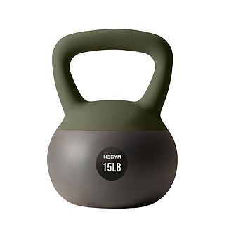 WeGym Soft Kettlebells, Impact-Resistant Base and Anti-Slip, Wide-Grip Handle - 15lbs