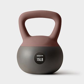 WeGym Soft Kettlebells, Impact-Resistant Base and Anti-Slip, Wide-Grip Handle - 15lbs