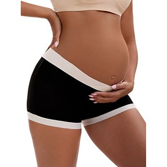 Women's Low Waist Under the Bump Maternity BoyShorts Pregnancy Seamless Ladies Panties