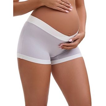 Women's Low Waist Under the Bump Maternity BoyShorts Pregnancy Seamless Ladies Panties