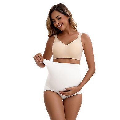 Women's High Waist Maternity Briefs Hip Lifter Seamless Comfortable Pregnancy Ladies Panties