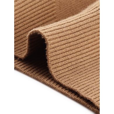 Women's Casual Turtleneck Long Sleeve Buttons Trendy Fall Winter Basic Blouse Sweater