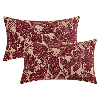 Throw Pillow Covers Set of 2, Flower Plant Pillows Case, Floral Farmhouse Decor Cushion Cover