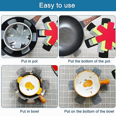 Pot and Pan Protectors, 3pcs 380mm 15 Inch Pot Separator, Stacking Pan Protectors Dividers