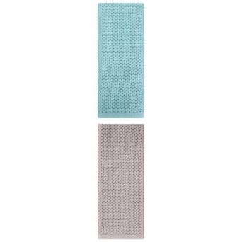 2 pc Cotton Hand Towel, Solid Waffle Hand Towels, Soft Towel Set for Bathroom, Hotel and Spa 13"x30"