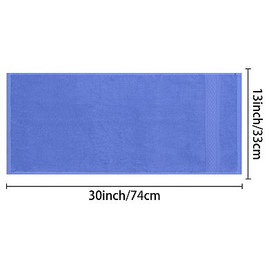 2Pcs Cotton Absorbent Soft Decorative Hand Towel Set for Bathroom, Hotel 13"x30"