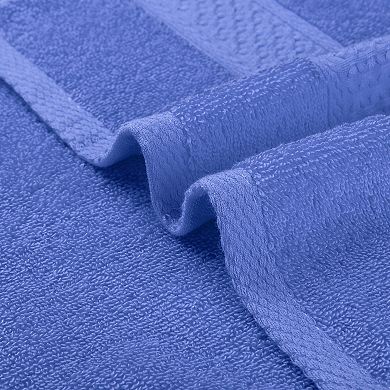 2Pcs Cotton Absorbent Soft Decorative Hand Towel Set for Bathroom, Hotel 13"x30"