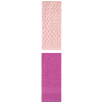 2 pc Cotton Absorbent Soft Decorative Hand Towel Set for Bathroom, Hotel 13"x30"