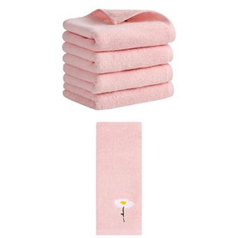 5 pc Hand Towels Set, Soft Absorbent Decorative Hand Towel for Bathroom 13"x30"