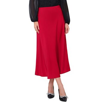 Women's Satin Maxi Skirt High Waist Formal A-Lined Evening Cocktail Mermaid Skirts