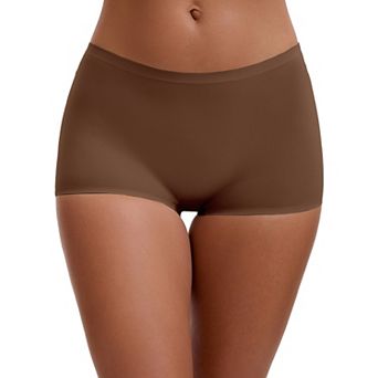 Women's High Waist Seamless Boyshorts Elastic Waistband Ice Silk Breathable Comfy Shorts