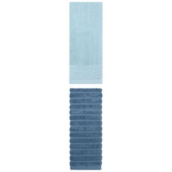 2 pc Cotton Hand Towels for Bathroom, Decorative Comfort Towel Set 14"x30"