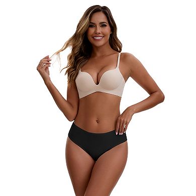 Women's Cotton Mid-Waisted Briefs Full Coverage Comfortable Classic Underwear