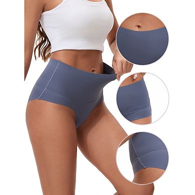 Women's High Waist Tummy Control Full Coverage Briefs Breathable and Comfortable Panties
