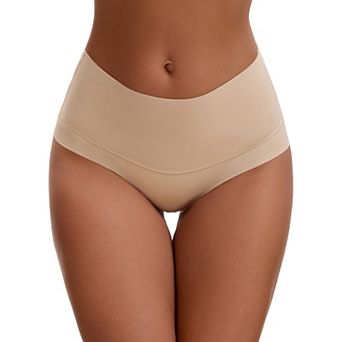 Women's High Waist Tummy Control Full Coverage Briefs Breathable and Comfortable Panties