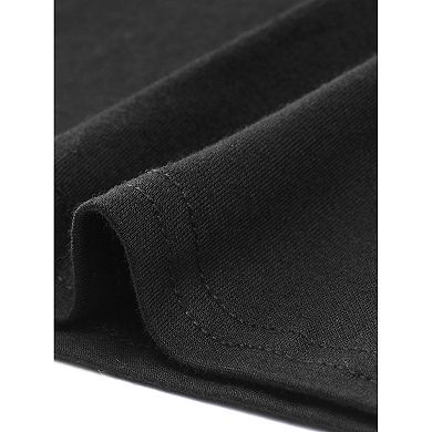 Women's Casual Elastic Waist Drawstring Stretchy Flare A-Line Long Skirt