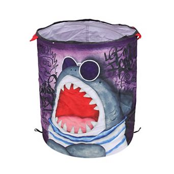 Folding Flower Pattern Laundry Basket 13.39"x15.75" 1 pc