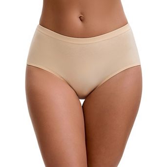 Women's Mid-Waisted Loose Elastic Waistband Full Coverage Comfortable Classic Briefs