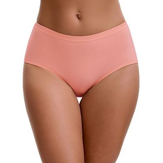 Women's Mid-Waisted Loose Elastic Waistband Full Coverage Comfortable Classic Briefs